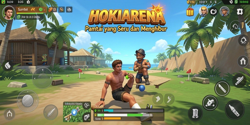 Gambaran gameplay HOKIARENA yang penuh warna dan seru.