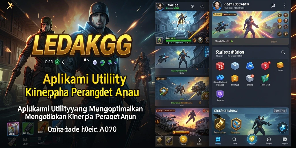 Tampilan antarmuka LEDAKGG dengan fitur pembersihan yang intuitif.