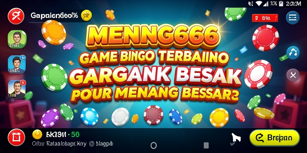 Tampilan menarik gameplay Bingo di aplikasi MENANG666.