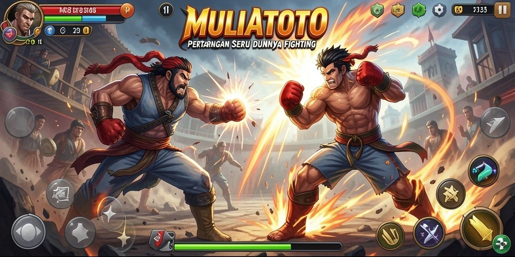 Tampilan gameplay seru dari pertarungan epik di MULIATOTO.