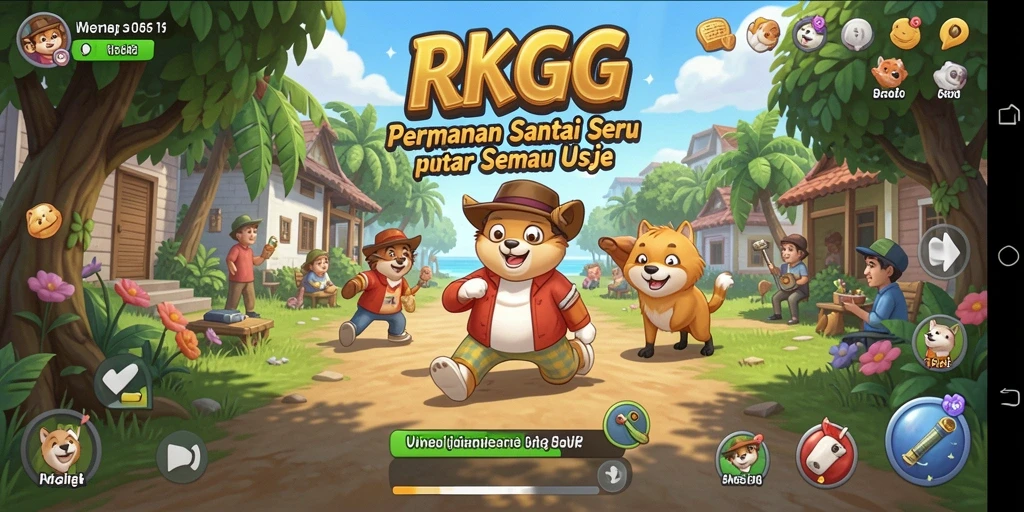 Tampilan gameplay RKGG yang cerah dan menarik.